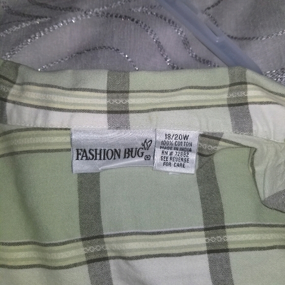 FASHION BUG 100% Cotton Zippered Top Size 18/20W - Picture 3 of 5